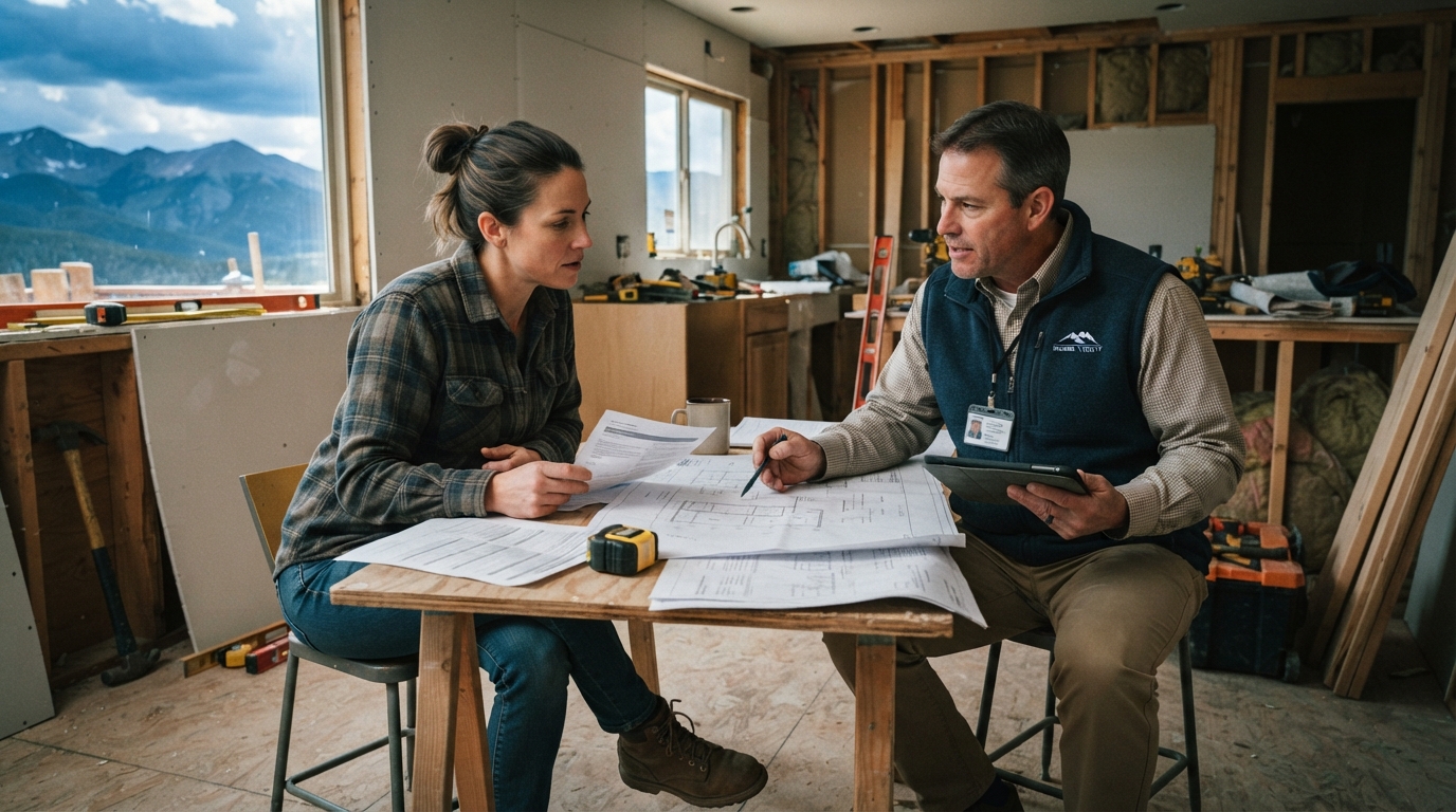 Editorial illustration for A Homeowner's Guide to Renovation Permits in Unincorporated Summit County